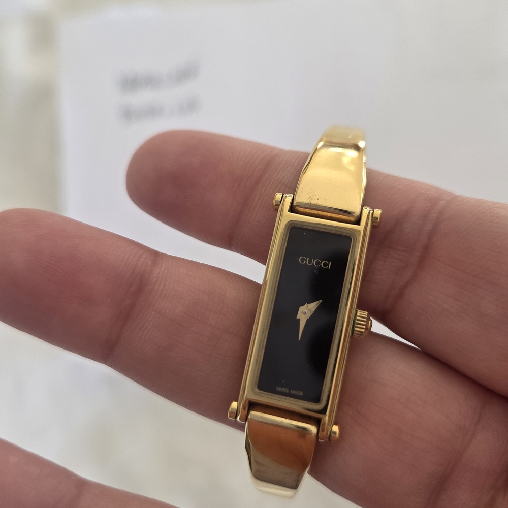Gucci Gold and Black Women's Watch